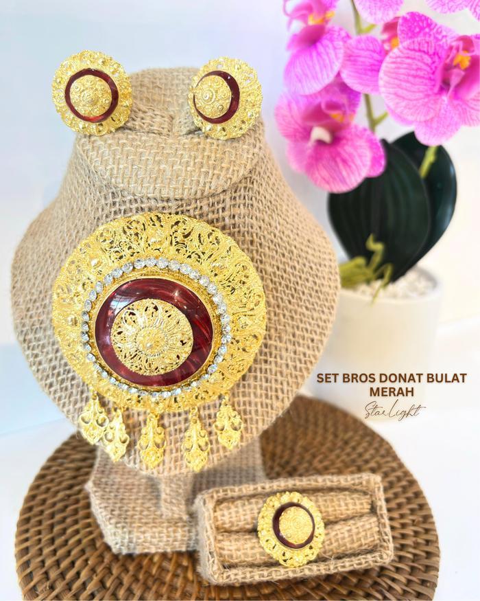 Starlight Bali || Set Bros Donat (bros, anting, cincin) Anting Cincin / Bros Alpaka / Bros Bali