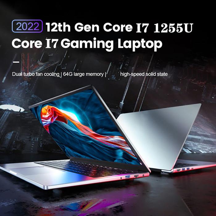 I7 1255U 1260P Gaming Laptop 15.6 Inch Intel Core i7 12TH MAX 64GB