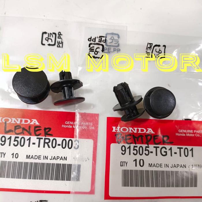 klip bemper klip lener kancing bemper asli Honda universal Brio Mobilio brv 10pc