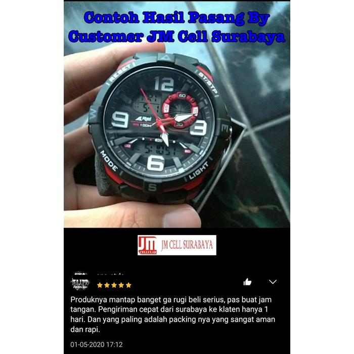 [PREMIER-W] ANTI GORES TEMPERED GLASS UNTUK JAM REI FLARE DUAL TIME - PELINDUNG LAYAR HIGH QUALITY