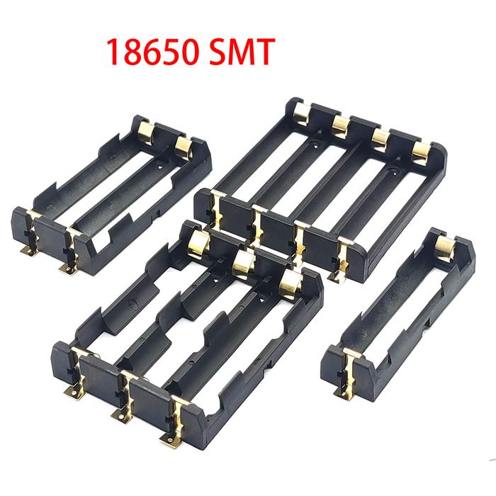 18650 Series Batteries Holder 18650 SMD SMT Battery Box 18650 Battery Case 1/2/4 Slot 18650 Battery 