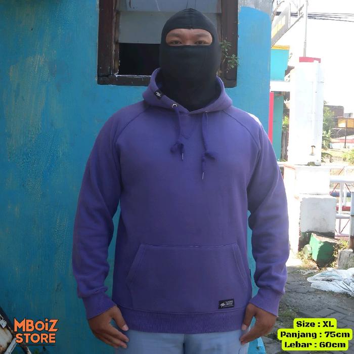 Hoodie ABATIS pria warna ungu