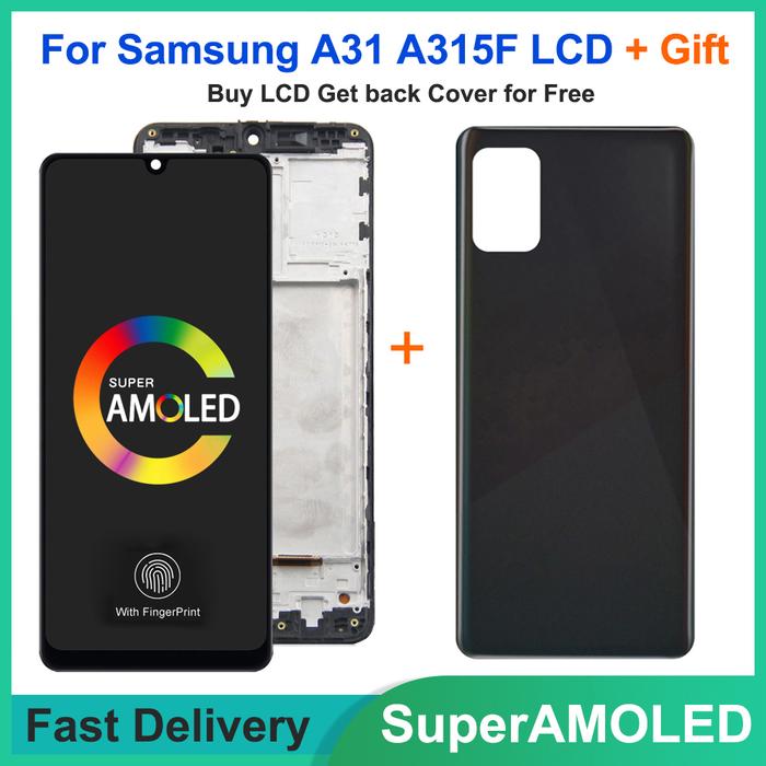 6.4'' AMOLED LCD For Samsung Galaxy A31 A315 LCD Display Touch Screen