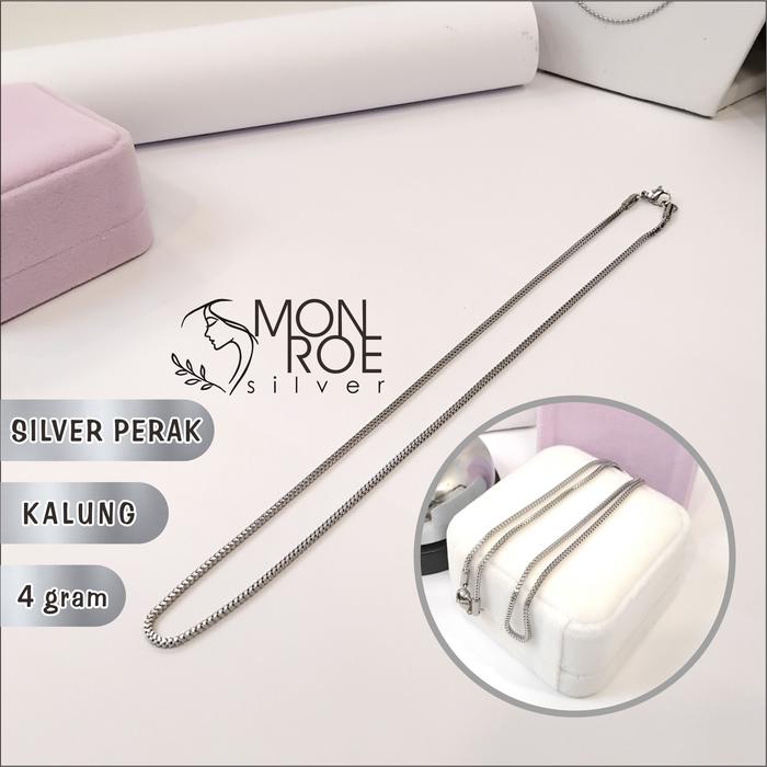 Kalung Milano 4 Gram Elegan Silver Perak Logam Mulia
