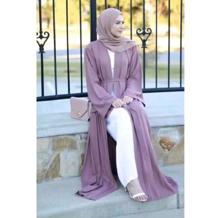 Syakira Other Long Dress Kimono/Other kimono material Ceruty babydoll free belt Terpisah/Cardigan pa