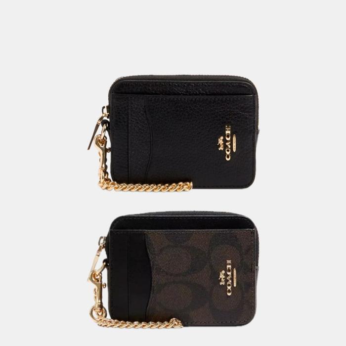 Coach Zip Card Case Wallet