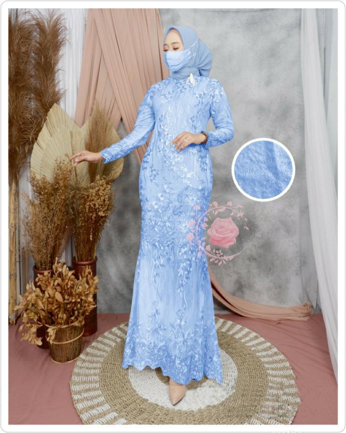 Gamis Duyung Kira / Gamis 2022 Modern Lebaran Mewah / Gamis Brukat Full / Maxi Gamis Panjang / Gamis