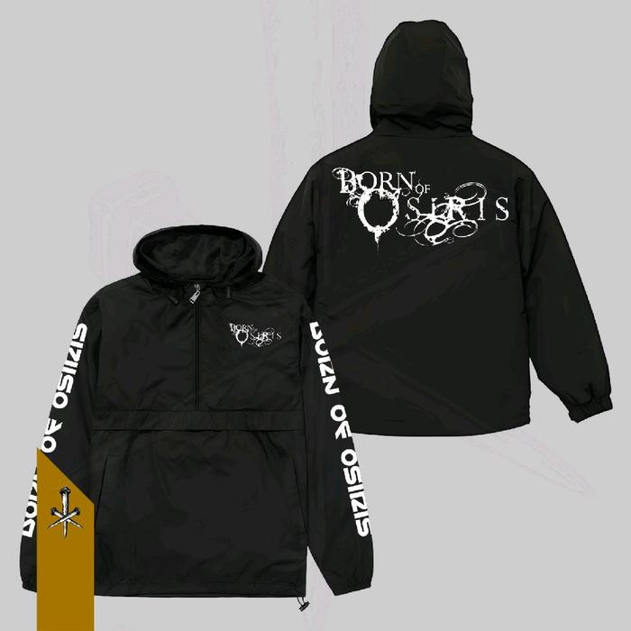 Jaket Hoodie Cagoule Musik Band Born Of Osiris Hitam Unisex