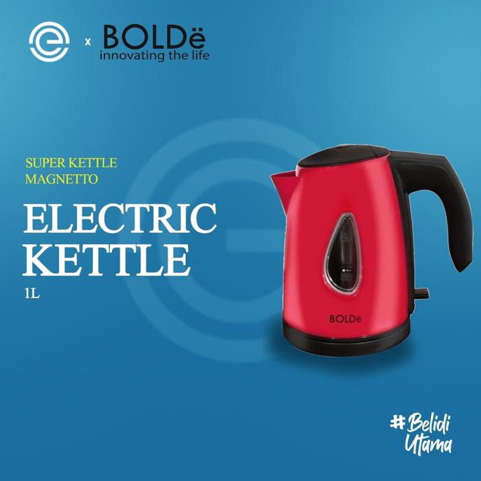 BOLDe Kettle Listrik Stainless 1 Liter - SUPER KETTLE MAGNETTO