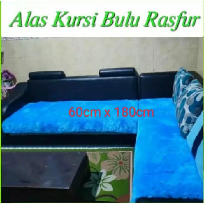 Cover Sofa Bulu Lembut Ukuran 60x180 Alas Sofa