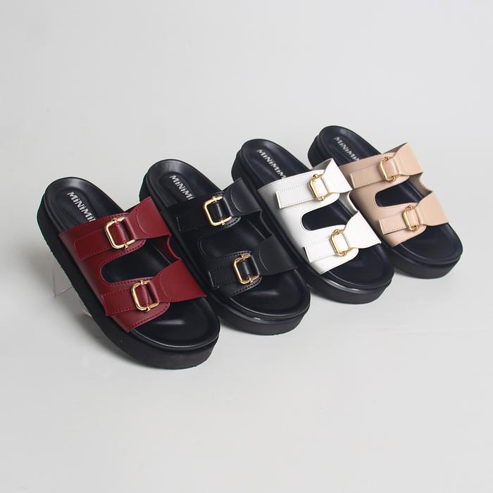 Uncle Jack Sandal Casual Wanita Kulit Platform Anti Slip Rimar