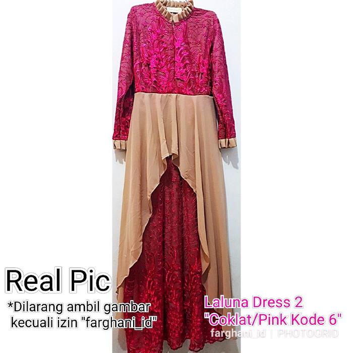 Laluna dress farghani Gamis Syar'i Premium