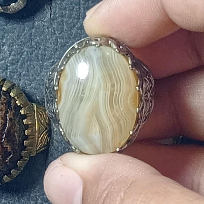 batu akik kecubung junder segitiga unik antik