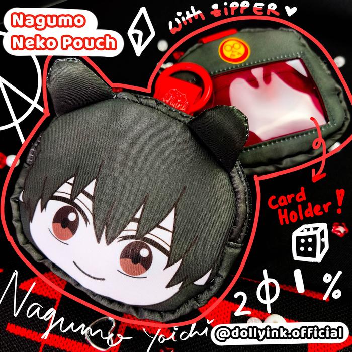 [READY STOCK]Neko Pouch Nagumo by dollyink/Sakamoto Days Nagumo dompet koin make up kartu