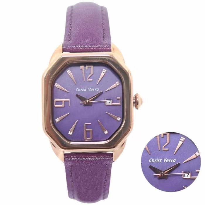 JAM TANGAN WANITA CHRIST VERRA / CV 71636L-25PRP ORIGINAL