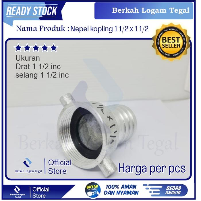 Drat Nepel Soket Sok Alkon Socket Drat Alkon Mesin Pompa Air Alkon Irigasi 1 1/2 inc
