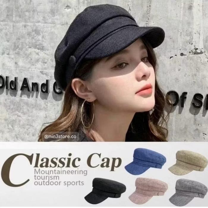TOPI WANITA FASHION KOREA | TOPI GOLF OKTAGONAL ALA KOREA