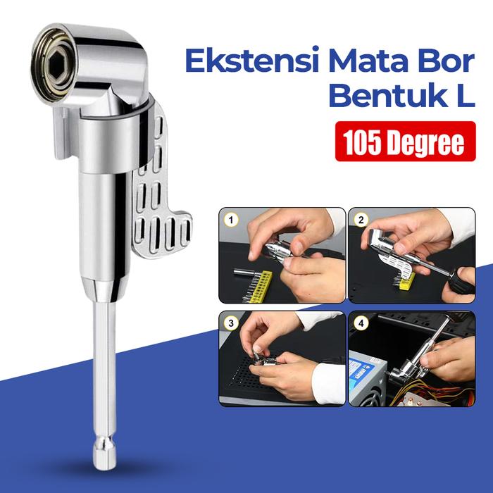 Mutiaramall - Ekstensi Mata Bor | Angle Drill Extension | Adapter Bor