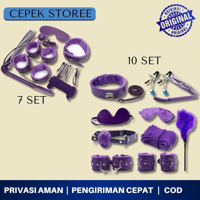 Tali borgol bondage set penambah harmonis hubungan aksesoris bondage isi 7 dan 10pcs