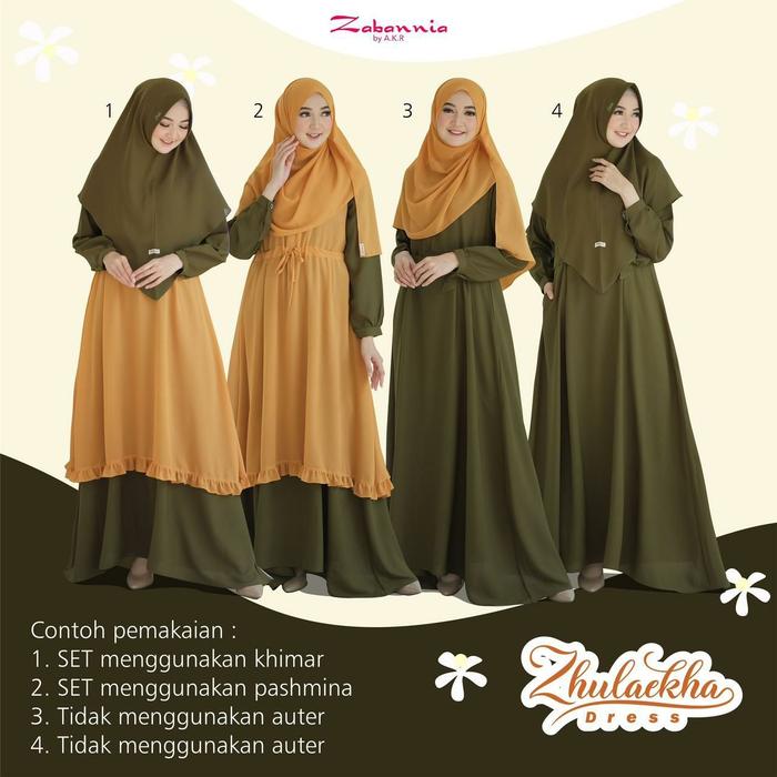 ZHULAEKHA SET DRESS BY ZABANNIA, GAMIS ZABANNIA