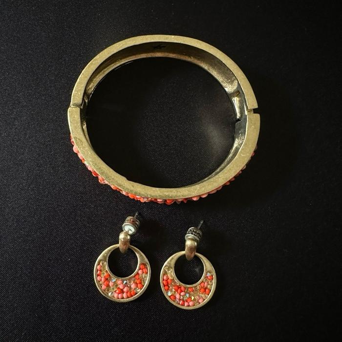 Kenneth Cole Set Earrings & Bangle