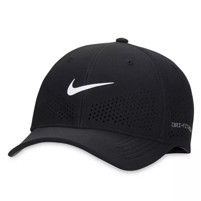 KyyStore421- (100% ORIGINAL) Nike Dri-FIT ADV Rise Structured SwooshFlex Cap Black White Tennis Spor