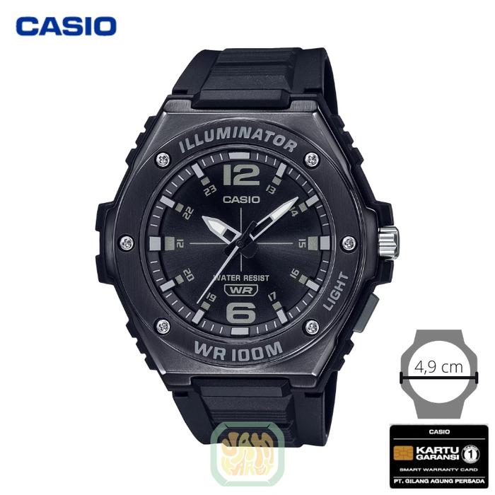 Jam Tangan Pria CASIO MWA-100HB-1AV Original - MWA100HB 1A Hitam