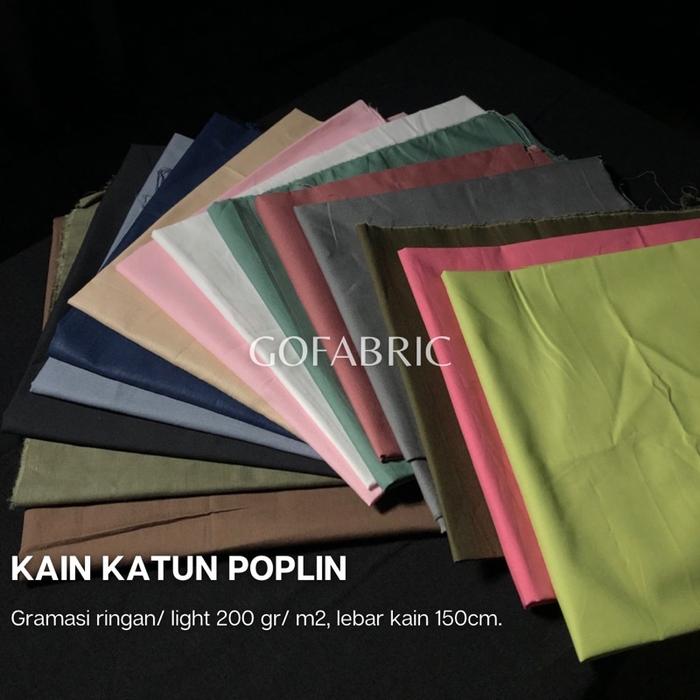 Kain Katun Poplin Garment Kualitas Premium 0,5 Meter Terbaru !!!!!!!!!!