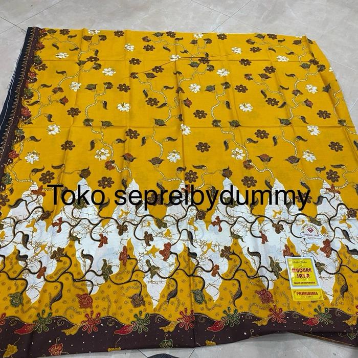 Kain Panjang Batik Pekalongan sewek jarik madura jaya warna kuning nomor 31