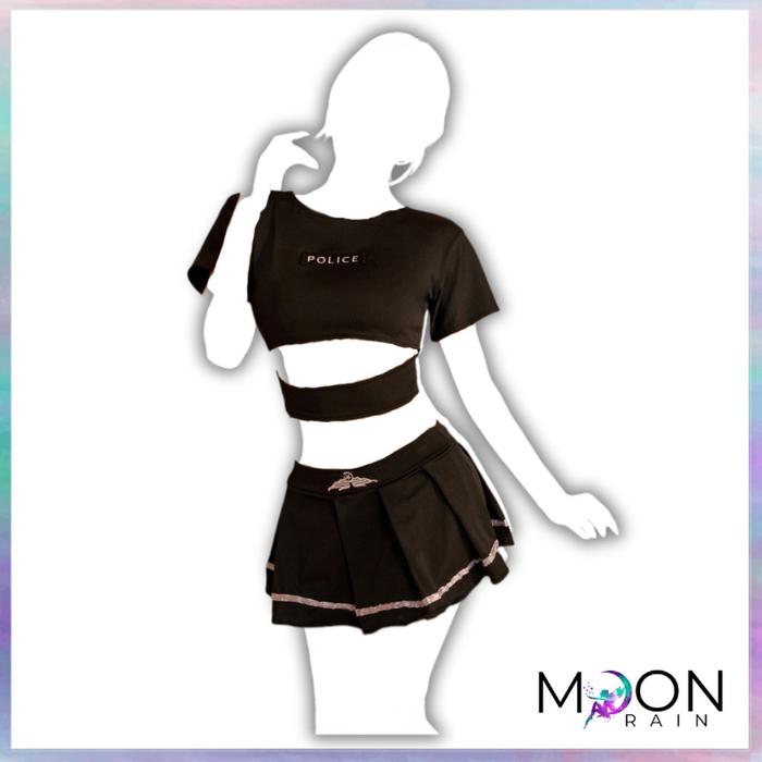 Termurah !! Lingerie Hot Cosplay Seragam Kostum Wanita Rok Mini Pakaian Polisi Pramugari Cheongsam B