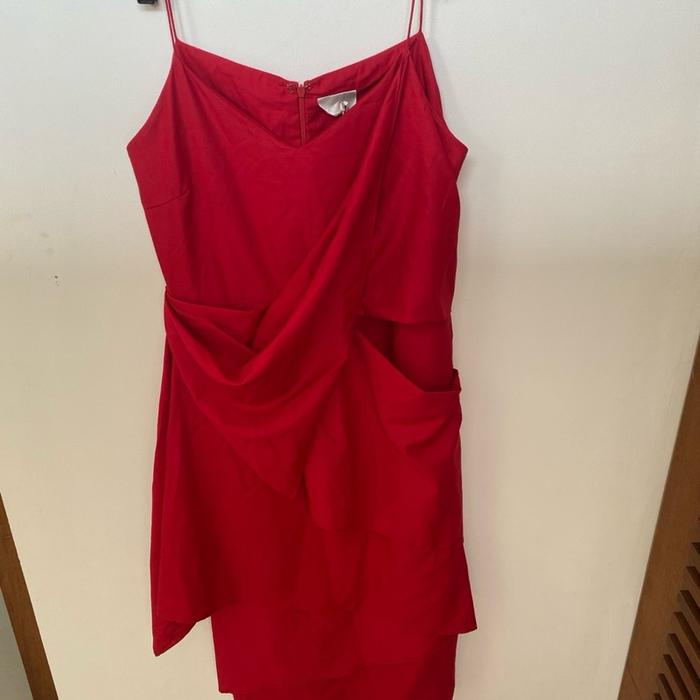 Preloved dress merah Ciel Natal/Imlek