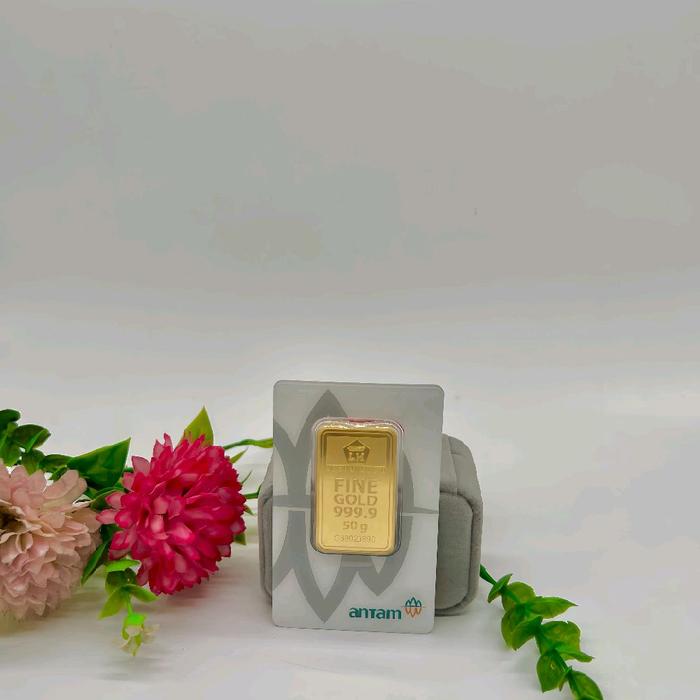 ANTAM LOGAM MULIA 50 GRAM ASLI BERSETIFIKAT