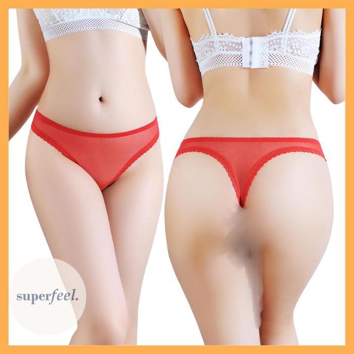 SFL CELANA DALAM WANITA SEXY TRANSPARAN MESH CD KOLOR LINGERIE KATOK TEMBUS PANDANG HOT TEMPTING PER