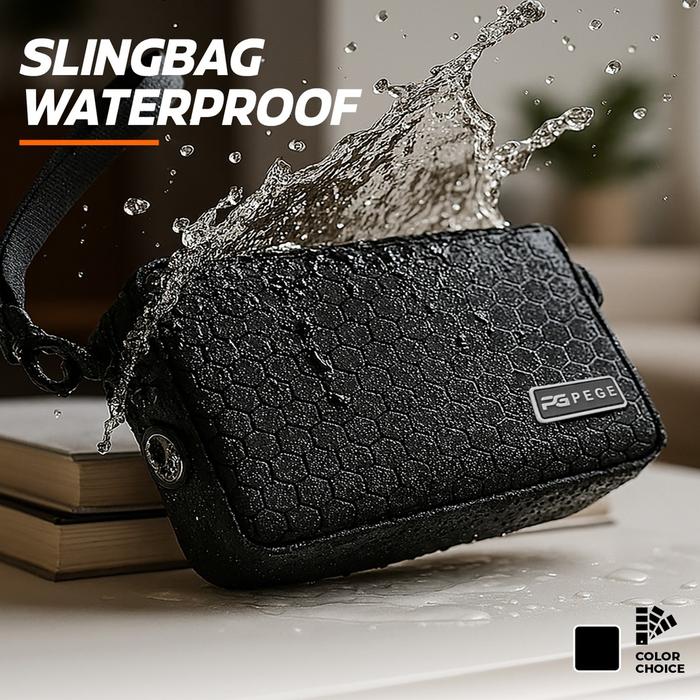 Tas Selempang Clutch Pria Wanita Model 3in1 Bahan Waterproof Premium Brand Carrol PG 9123