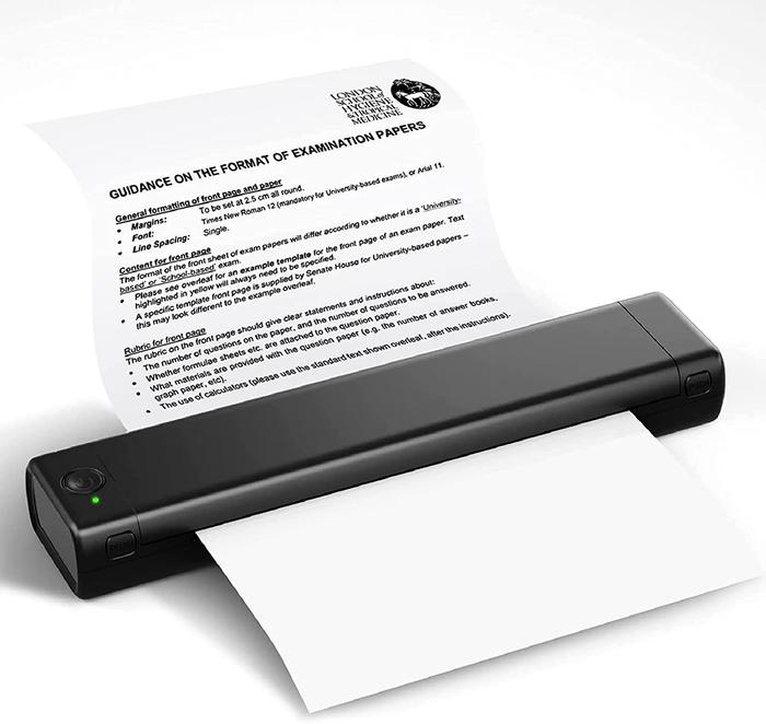 Printer Portabel Nirkabel untuk Perjalanan M08F A4Thermal Printer