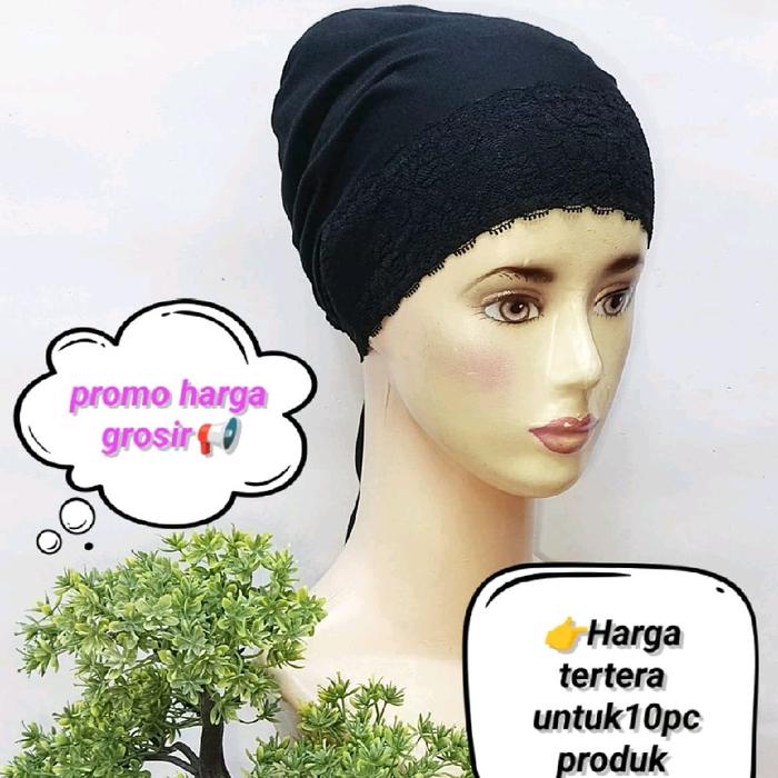 Ciput Kaos Renda Brokat Tali Inner Renda Brokat Ciput Mix Renda Brokat Jilbab Dalaman Kerudung Arab 