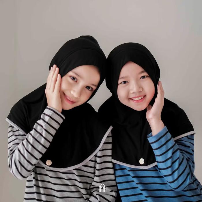 Tiermala - Khimar Hijab Bergo Bhitna Adinda - Bergo Anak/ Khimar Anak/ Jersey Import Terlaris