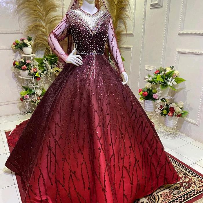 gown barbie gradasi premium