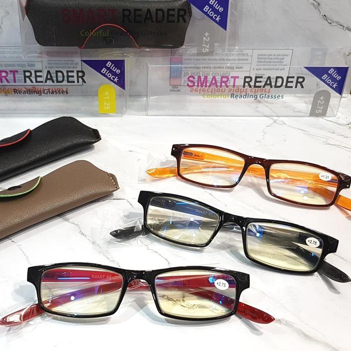 Kacamata Baca Smart Reader Blue Block
