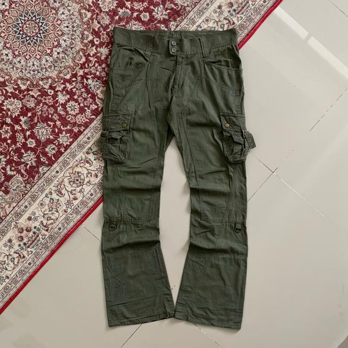 Michel Klein Homme Double Knee 3D Cargo Flared Pants