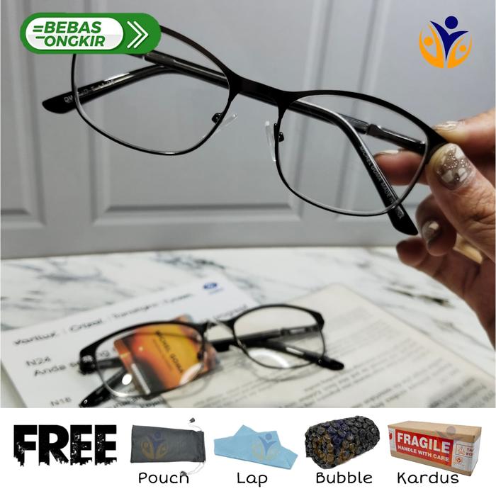 KACAMATA BACA FRAME KOTAK STAINLESS MICHEL GOMA