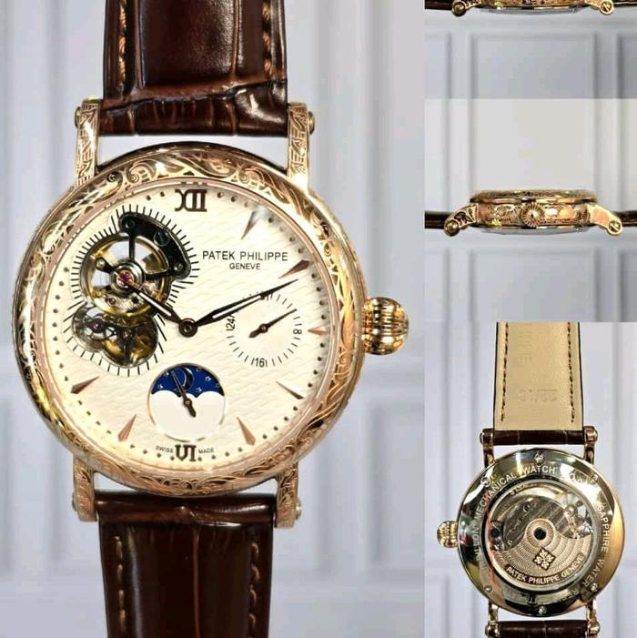 Patek Philippe Tatto Moophase Automatic Movement Brown Dial Super Quality