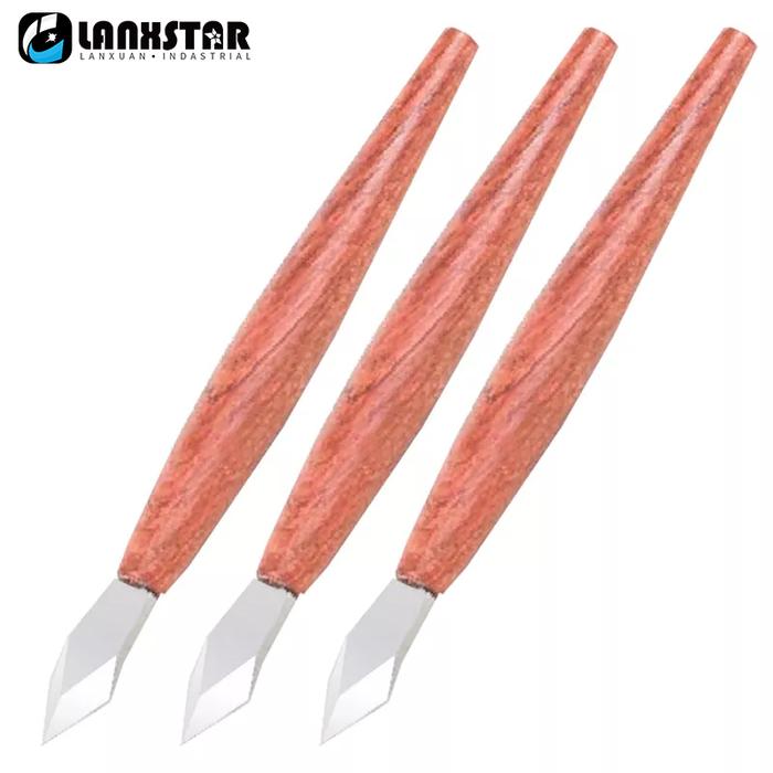 European Round handle Scribing Knife HSS Carving Knife 60 Degree