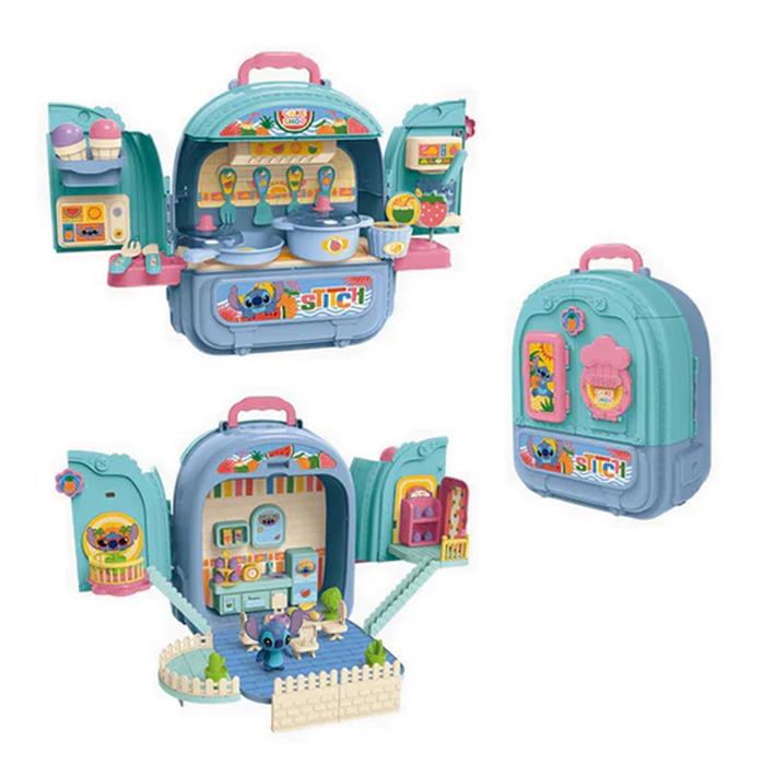 Tas Ransel Mainan Dapur Anak Disney Stitch - Backpack Kitchen Playset