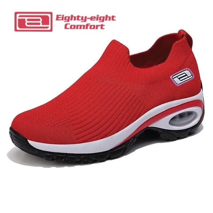 Eighty Eight Comfort , Sepatu Tinggi Korean Style ,  Sepatu Flyknit Wanita Terbaru , SW70
