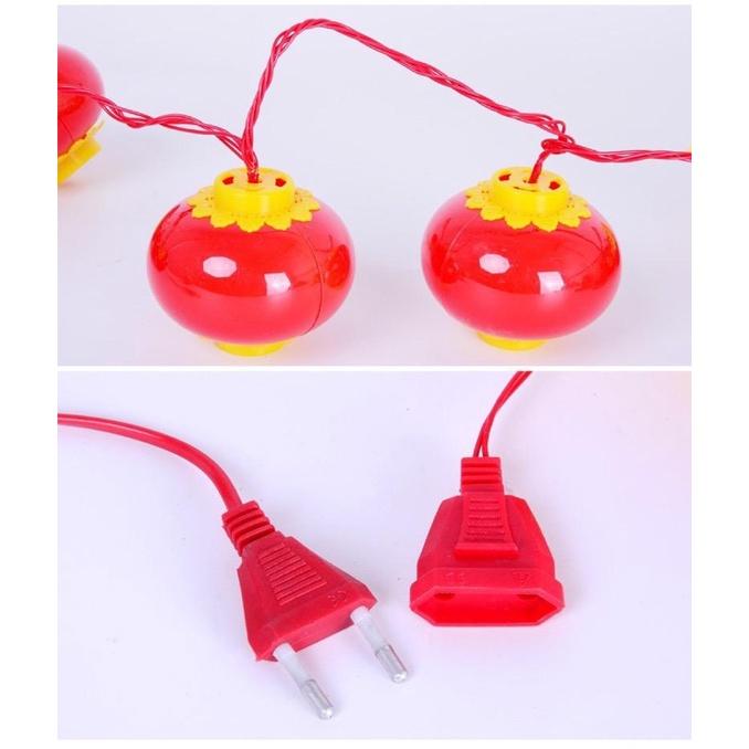Lampu LED string hiasan lampu imlek/Lampu imlek baterai fu bulat/ornamen imlek/lampion imlek/lentera