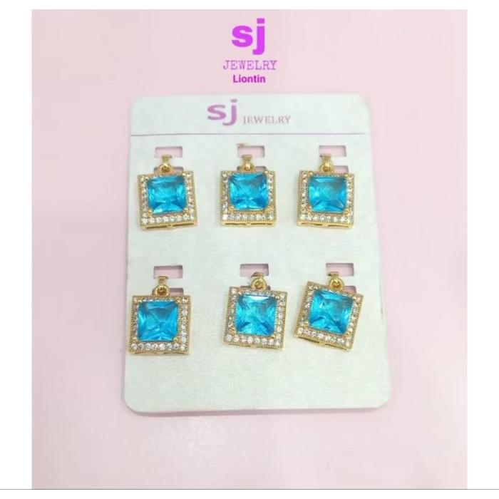 Terbaru Liontin Emas Gold Sj Jewelry Permata Zircon Tanam