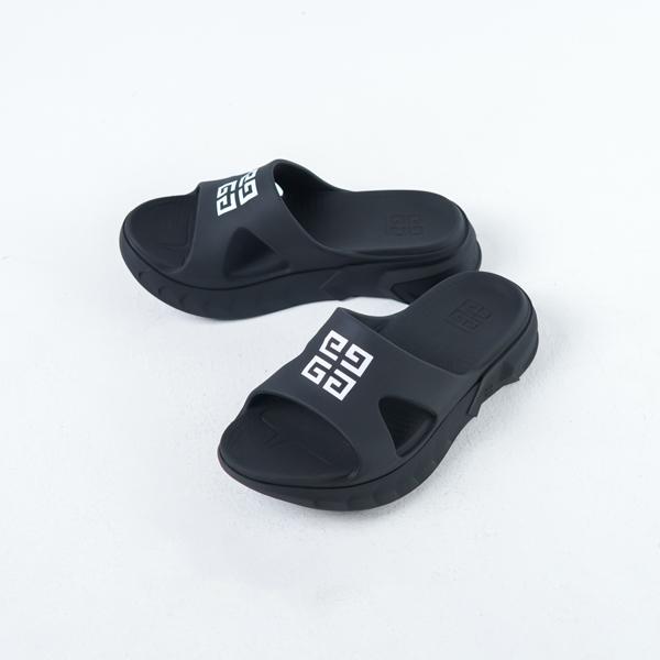 Sandal GIVENCHY 4G SLINDER BLACK RUBBER SANDAL 100% ORIGINAL