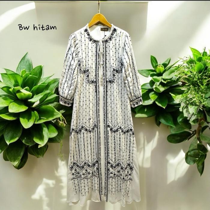Rita WD 300 /gamis cheruty baby khusus BW bordir cantik  / gamis bordir payet cantik mewah elegant