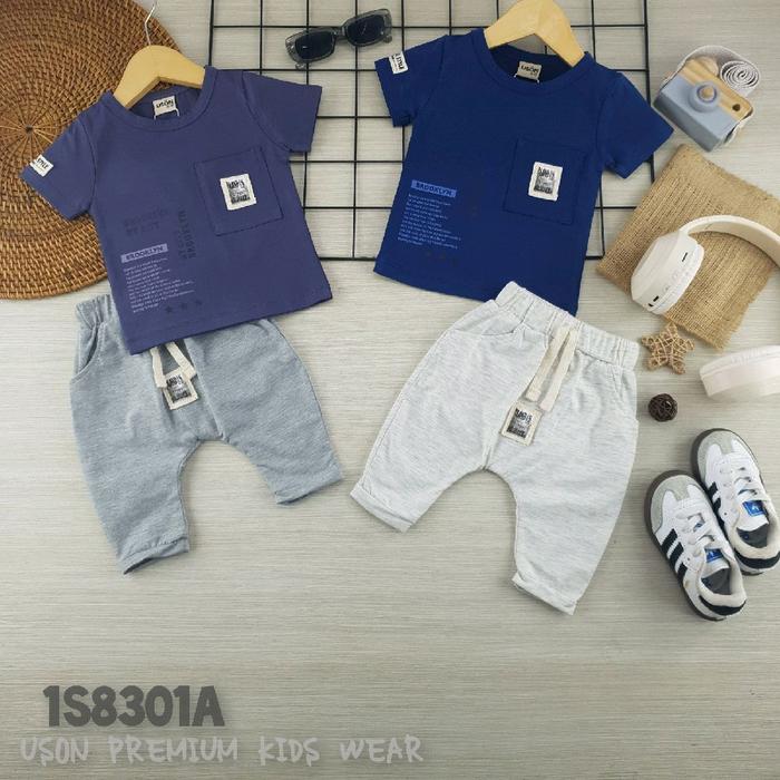 Setelan Bayi Cowo Uson Ready Ausy Baby Kids Ukuran All Size (3bln-12bln).